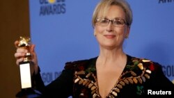 Meryl Streep kino mükafatı alır.